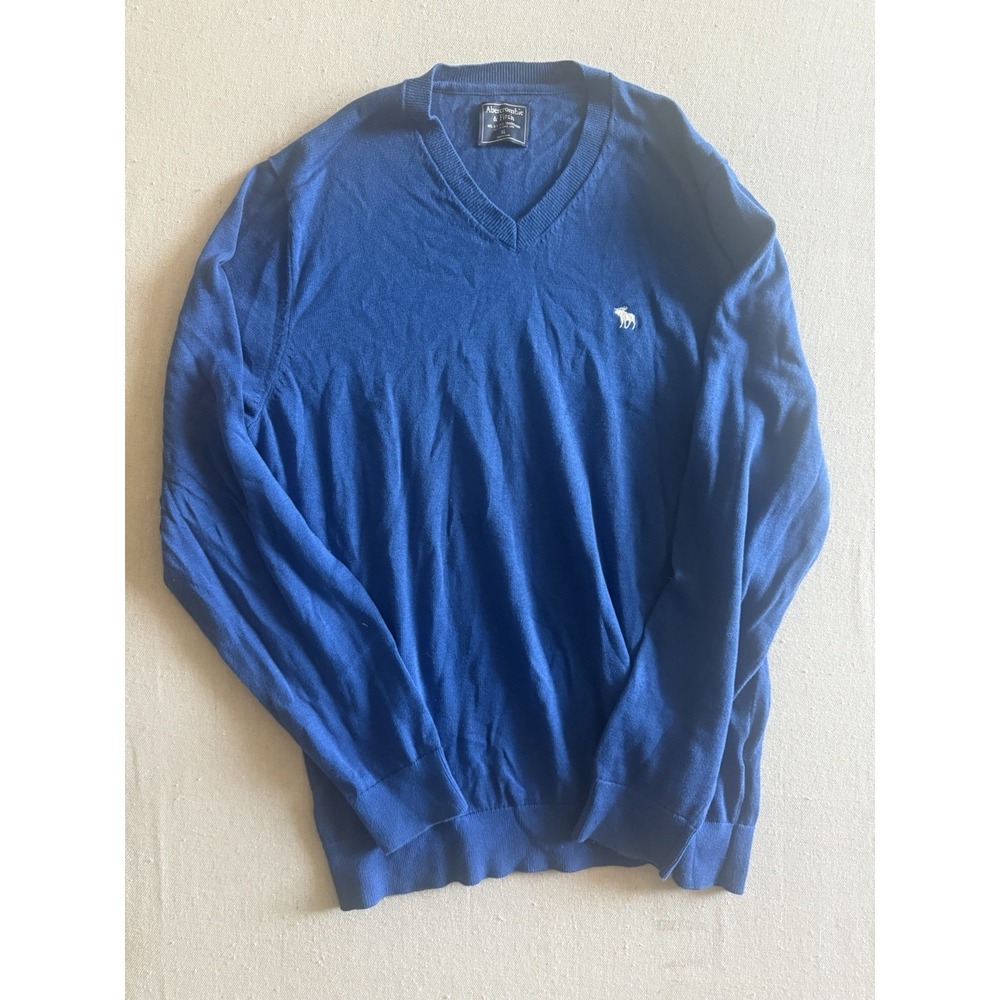 Y2K Mens Abercrombie V Neck Sweater XL